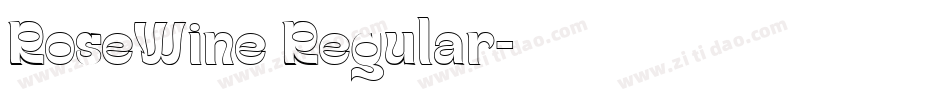 RoseWine Regular字体转换